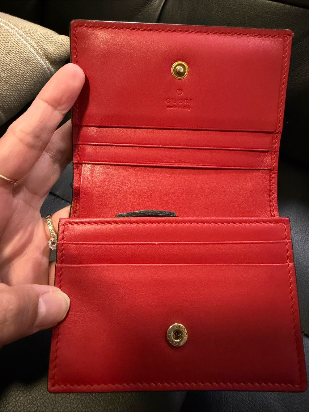 Authentic GUCCI cherry bifold wallet - Picture 4 of 12